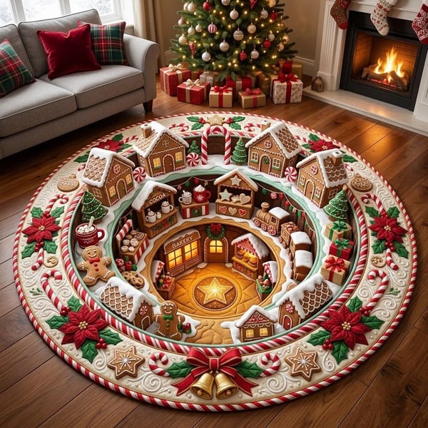 ๐๐ 3D Illusion Holiday Rug