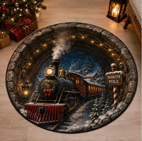 ๐ 3D Illusion Holiday Rug โ Spooky Halloween & Christmas Magic for Your Home