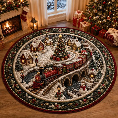 🎄 3D Illusion Holiday Rug – Spooky Halloween & Christmas Magic for Your Home