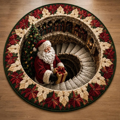 🎄 3D Illusion Holiday Rug – Spooky Halloween & Christmas Magic for Your Home