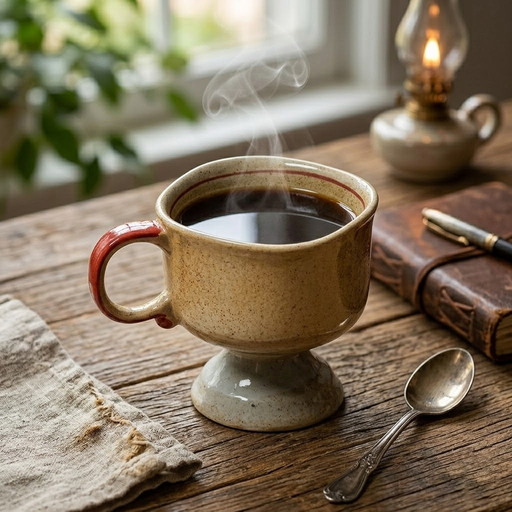 Retro Ceramic Goblet Mug