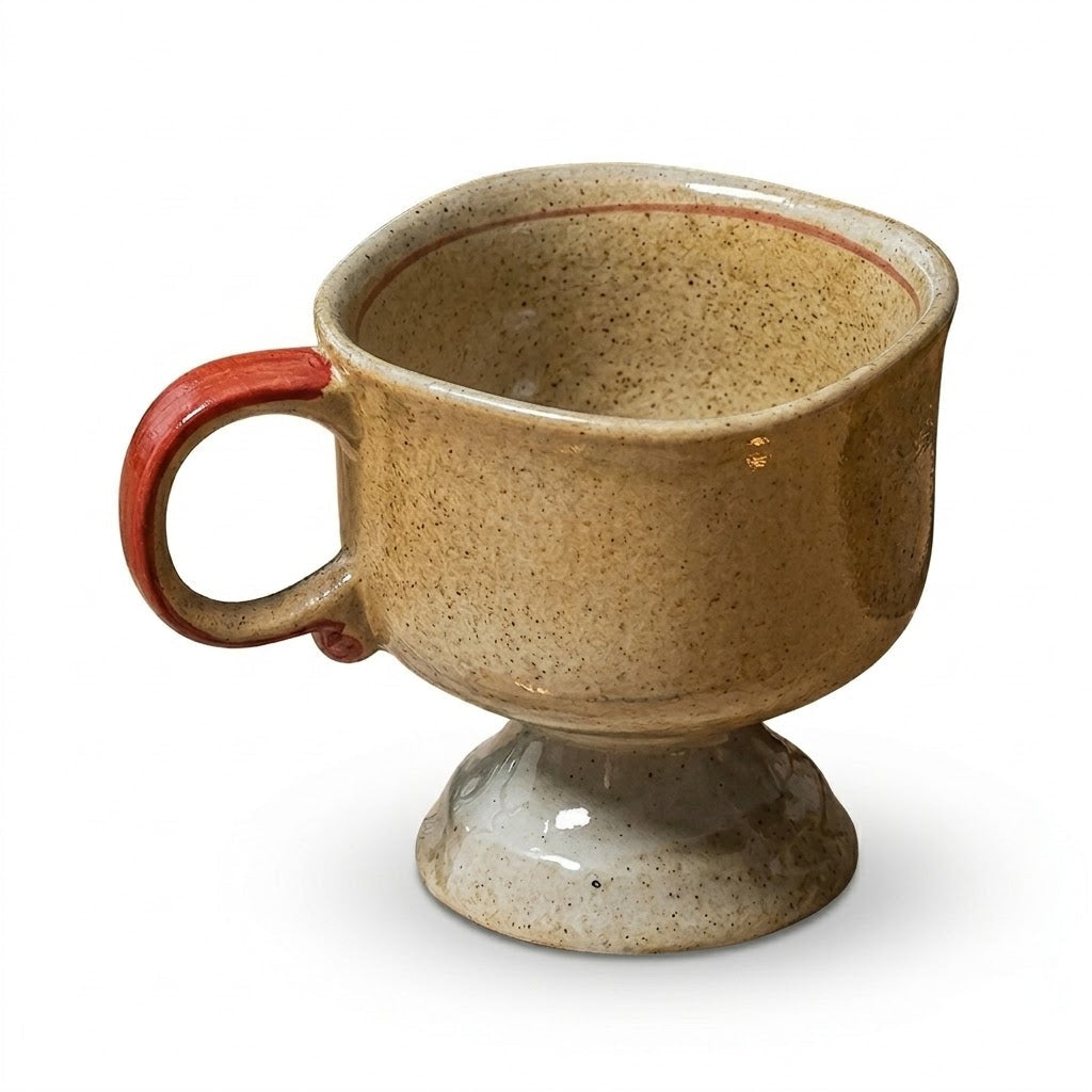Retro Ceramic Goblet Mug