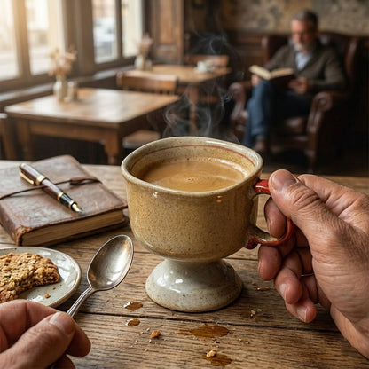 Retro Ceramic Goblet Mug